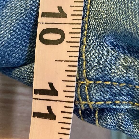 Old Navy Woman’s 14 Jeans Boot-Cut 36x31 Med Blue High Rise Metal Zip BRAND NEW - Picture 7 of 12